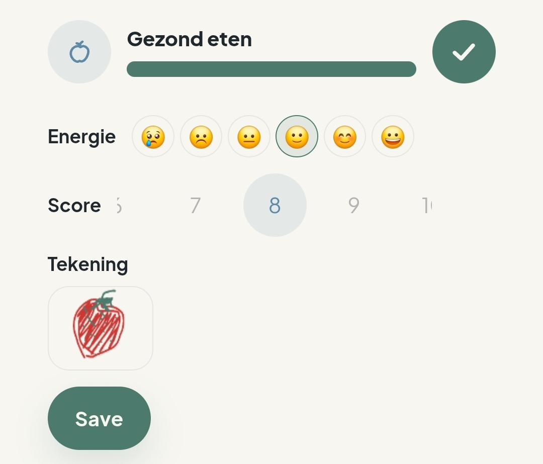 Een datapunt invullen