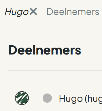 Een deelnemer selecteren